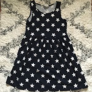 H&M Kids Star Navy Tank Cotton Dress NWOT